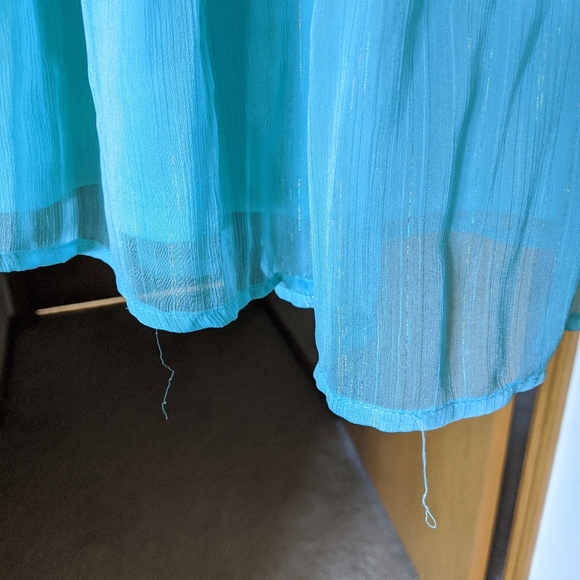 Teal spring dress - Picture 5 of 5